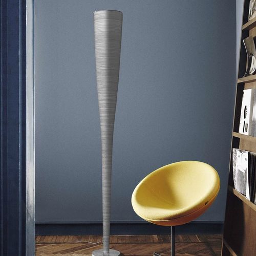 Colonna luminosa design originale - MITE - FOSCARINI - in acciaio / in tessuto di vetro / LED