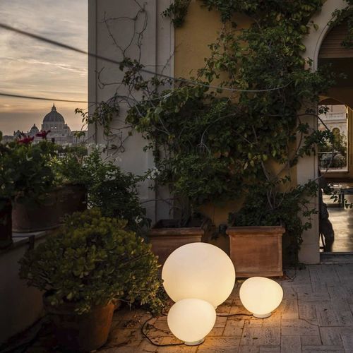 Lampada da pavimento - GREGG - FOSCARINI - in metallo / in polietilene / contemporanea