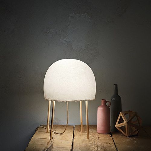 Lampada da tavolo - KURAGE - FOSCARINI - in frassino / in carta giapponese / contemporanea