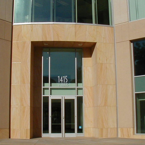 Rivestimento di facciata in pannelli - TEAKWOOD - Stone panels - in gres / levigato / di grande formato