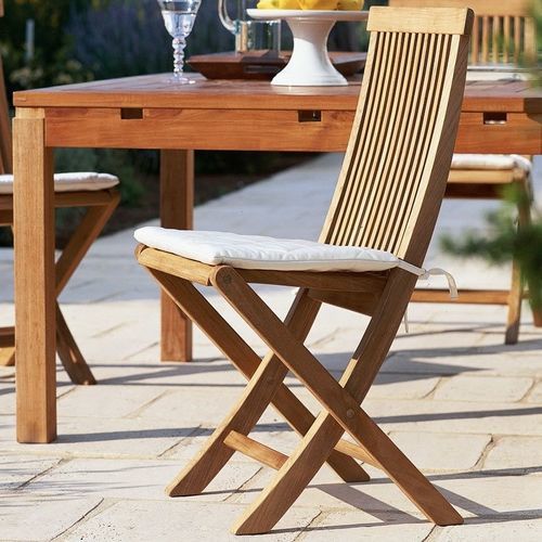 Sedia classica - Chelsea - Unopiù - da giardino / in teak / con supporto in teak
