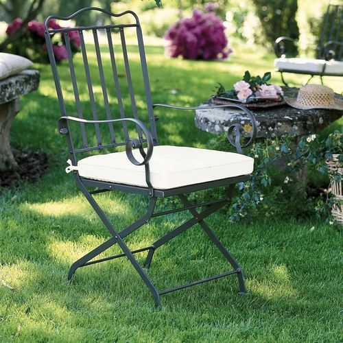 Sedia classica - Toscana  - Unopiù - da giardino / in ferro galvanizzato / con supporto in acciaio