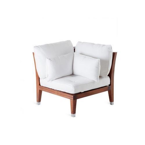 Poltrona d'angolo - C'est la vie - Unopiù - contemporanea / in tessuto / in legno