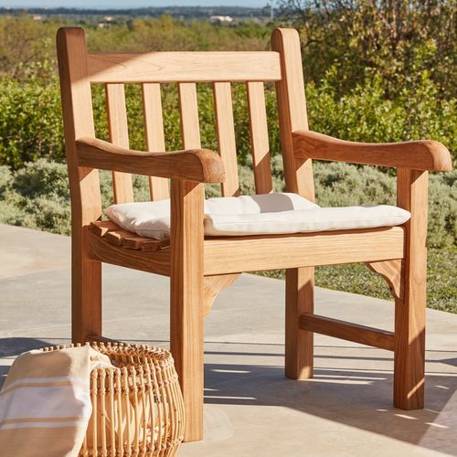 Poltrona tradizionale - Chelsea  - Unopiù - in tessuto / in teak / in teak