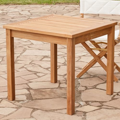 Tavolo da pranzo classico - Chelsea  - Unopiù - in teak / con supporto in teak / quadrato