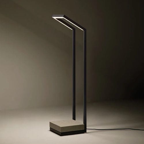 Lampada da pavimento - Tratto  - Unopiù - in ferro galvanizzato / contemporanea / con cavo