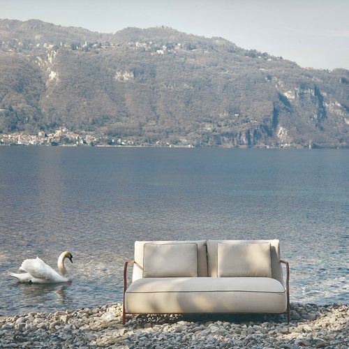 Divano contemporaneo - SALÒ - Unopiù - da esterno / in tessuto / per cuscini