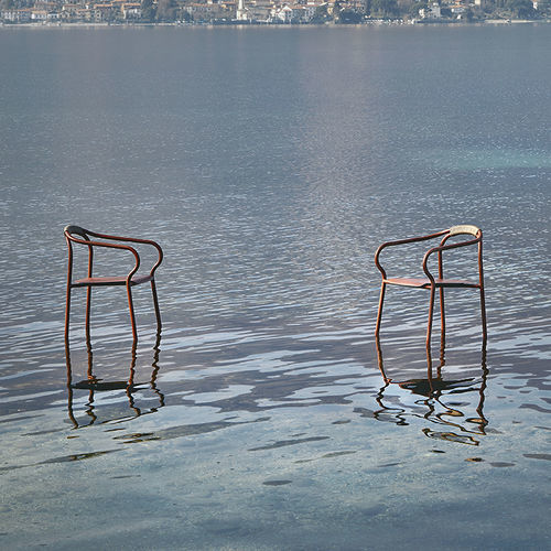 Sedia contemporanea - SALÒ - Unopiù - da giardino / in alluminio / con supporto in alluminio