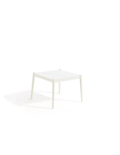Tavolino basso contemporaneo - LUCE : GRAPHITE - Unopiù - in gres / con supporto in alluminio / quadrato