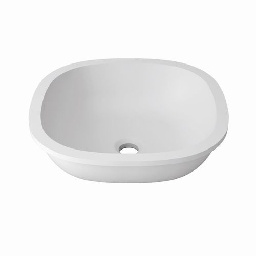 Lavandino da appoggio - UNIQUE B604  - KRION – PORCELANOSA Grupo - quadrato / in Solid Surface