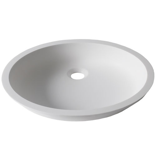 Lavandino da appoggio - BASIC D401 - KRION – PORCELANOSA Grupo - ovale / in Solid Surface / in Krion®