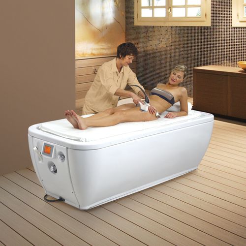 Letto ad acqua da massaggio con cromoterapia - WATERMASS TABLE - Stas Doyer Hydrothérapie - ad altezza regolabile / contract