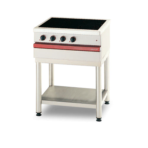 Piano cottura in vetroceramica - CSE 740 VTR - AMBASSADE DE BOURGOGNE - professionale / 4 fuochi / da terra