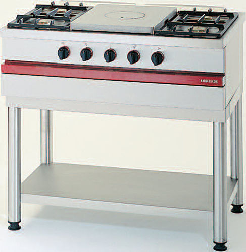 Piano cottura a gas - CSG 1050 CF - AMBASSADE DE BOURGOGNE - professionale / 5 fuochi / da terra