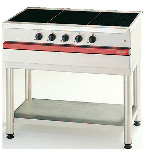 Piano cottura in vetroceramica - CSE 1050 VTR - AMBASSADE DE BOURGOGNE - professionale / 5 fuochi / da terra