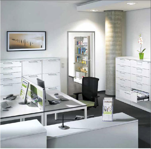 Armadio classificatore basso - ARMOIRES POUR BUREAU ASISTO - GEKIPS - in acciaio / con cassetti / contemporaneo