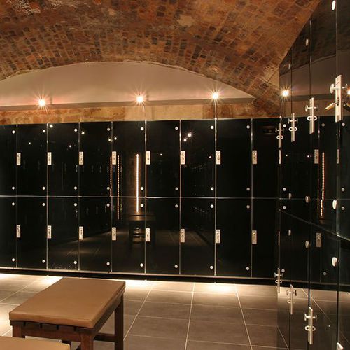 Armadietto spogliatoio in melaminico - ETOILE / 2 portes superposées en verre - GEKIPS - in vetro / RFID / a combinazione