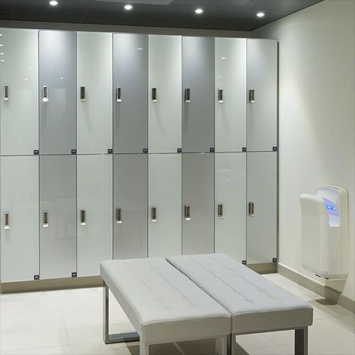Armadietto spogliatoio in melaminico - ETOILE - GEKIPS - in vetro / RFID / a combinazione