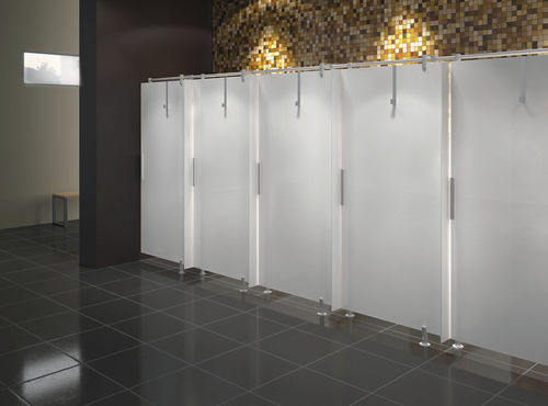 Cabina per bagni pubblici in vetro - CABINES DOUCHE EN VERRE BLANC - GEKIPS - per doccia / per edifici pubblici