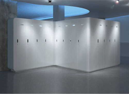 Armadietto spogliatoio in legno - PEOPLE SPACE : - GEKIPS - per edifici pubblici / per impianto sportivo / per centro benessere