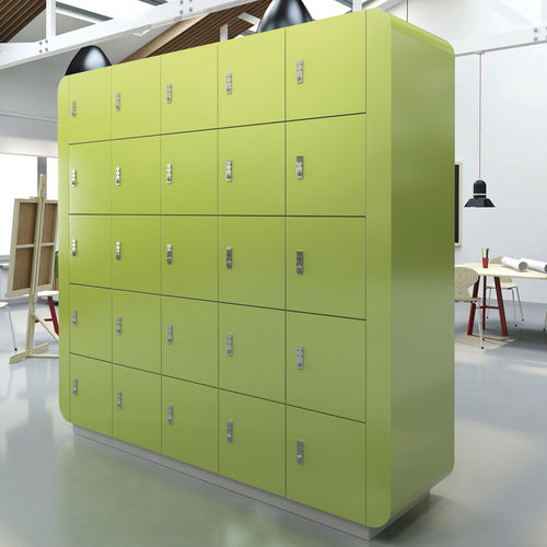 Armadietto di deposito in melaminico - PEOPLE - GEKIPS - RFID / a combinazione / a scheda