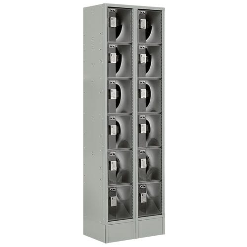 Armadietto di deposito in acciaio - INTRO / 6 portes superposées  - GEKIPS - in policarbonato / RFID / a combinazione