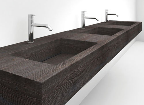 Lavabo da appoggio - SIMPLE - GEKIPS - in legno / multiplo / rettangolare