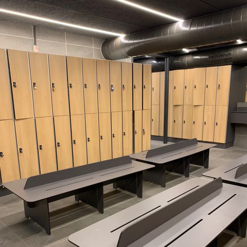 Armadietto spogliatoio in HPL - FENOLA / 2 portes superposées  - GEKIPS - RFID / a combinazione / a scheda