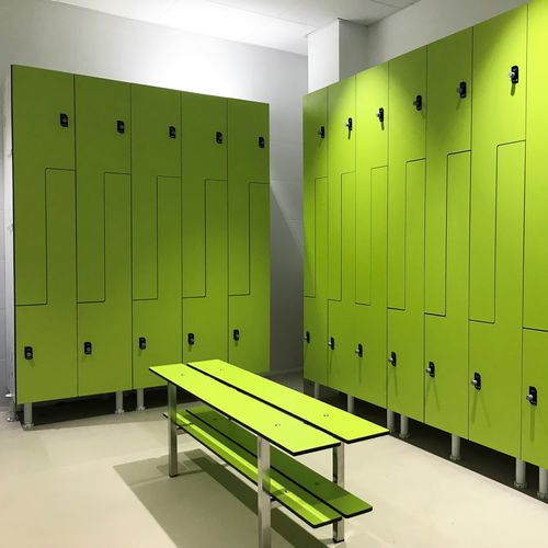 Armadietto spogliatoio in HPL - FENOLA / portes L  - GEKIPS - RFID / a combinazione / a scheda