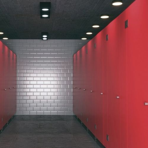 Cabina per bagni pubblici in HPL - VOOX-S - GEKIPS - per doccia / per edifici pubblici