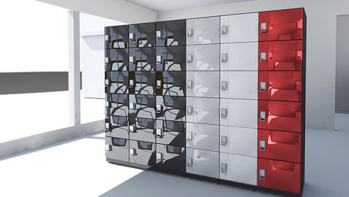 Armadietto di deposito in acciaio - CELARE  / 6 portes superposées  - GEKIPS - RFID / a combinazione / a scheda