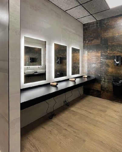 Specchio a muro - FRAM - GEKIPS - contract / contemporaneo / rettangolare