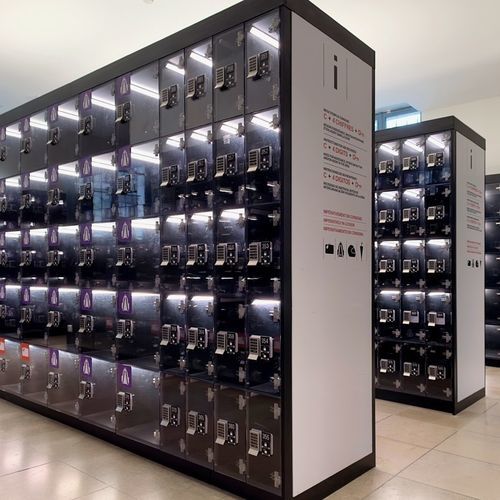 Armadietto di deposito in melaminico - COLLECTIVE - GEKIPS - in policarbonato / RFID / a combinazione