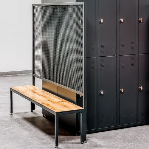 Panca contemporanea - HI-FI - GEKIPS - in metallo / in HPL / con schienale