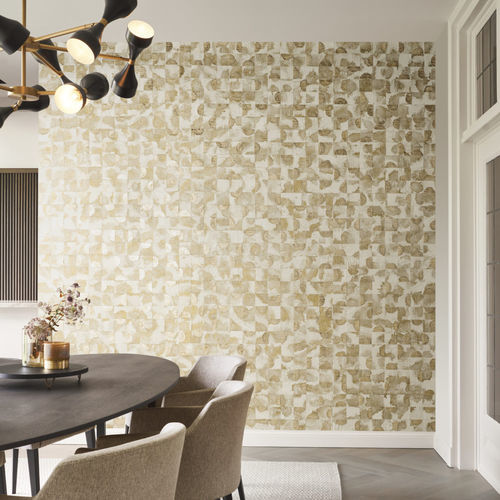 Rivestimento murale per interni - Archipelago — ARC4 series - Omexco - in conchiglie / tinto / aspetto piastrelle