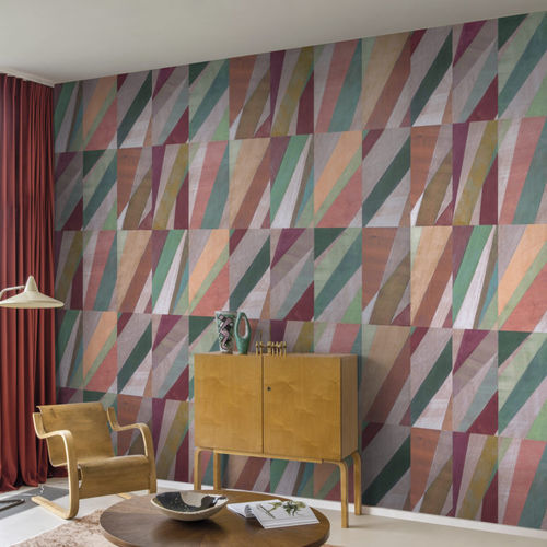 Rivestimento murale per interni - Joy — JOY51 - Omexco - in cellulosa / in PET / con motivo stampato