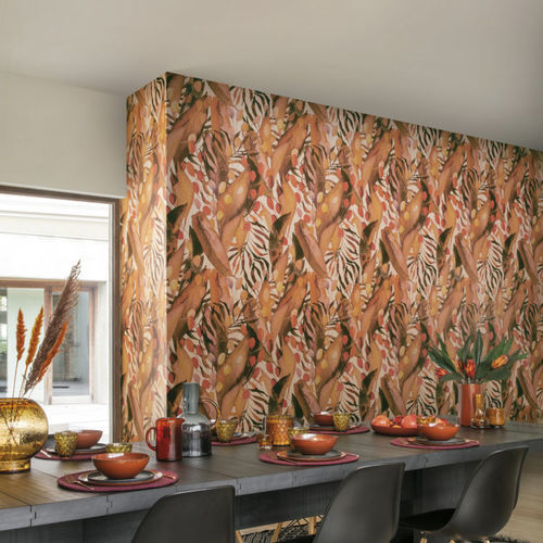 Rivestimento murale per interni - Ode — ODE6 series - Omexco - in lino / non tessuto / aspetto carta da parati