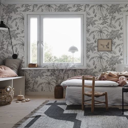 Carta da parati contemporanea - MOA - SAND BERG - con motivi floreali / con motivi naturali / con motivo per bambini