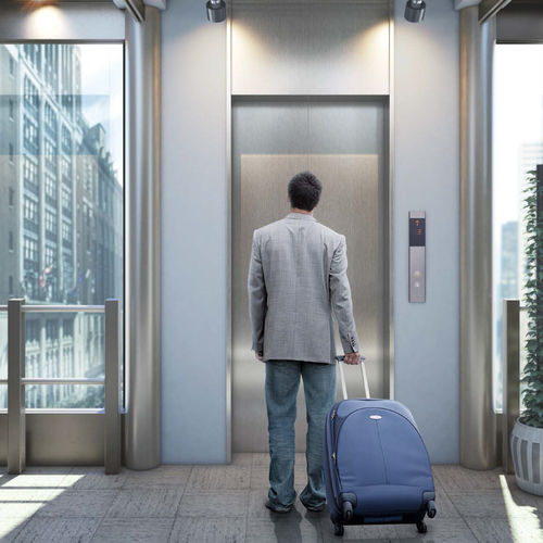 Ascensore elettrico - NEXIEZ-MR - MITSUBISHI Electric Elevator   Escalator - ad uso residenziale / per il settore terziario / per edificio alto