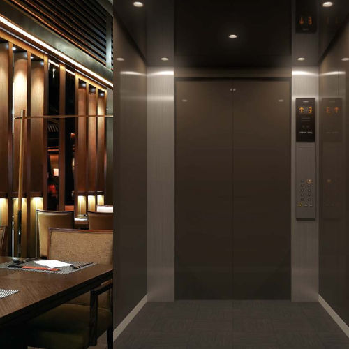 Ascensore elettrico - NEXIEZ-MRL Version2 - MITSUBISHI Electric Elevator   Escalator - ad uso residenziale / per il settore terziario / per ospedale