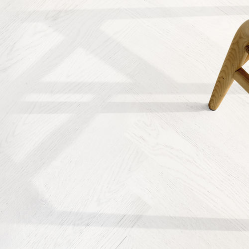 Parquet multistrato - BIANCO ASSOLUTO - Listone Giordano - in rovere / in betulla / finitura con olio naturale