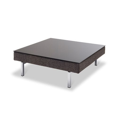 Tavolino basso contemporaneo - TIGRA OPEN BASE - JORI - in vetro / in rovere / in noce