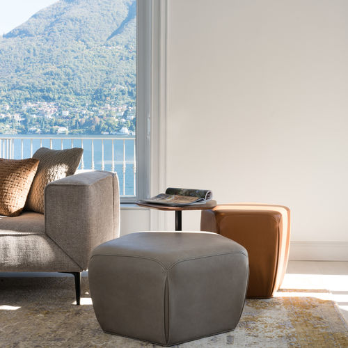 Pouf contemporaneo - PENTAGONO - JORI - in tessuto / in pelle / altre forme