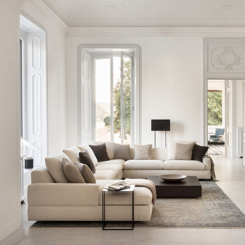 Divano modulare - TIGRA DIVANBASE - JORI - d'angolo / contemporaneo / in tessuto