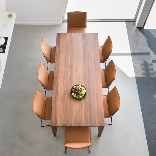 Tavolo da pranzo contemporaneo - RIALTO - JORI - in rovere / in noce / in vetro laccato