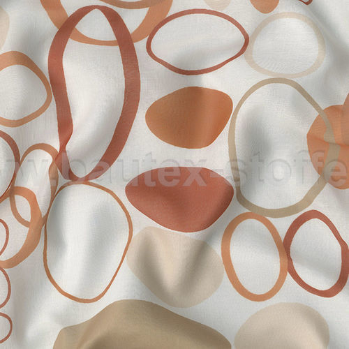 Tendina voile con motivi geometrici - 1721-270 - bautex - stoffe - in poliestere / lavabile / resistente al fuoco