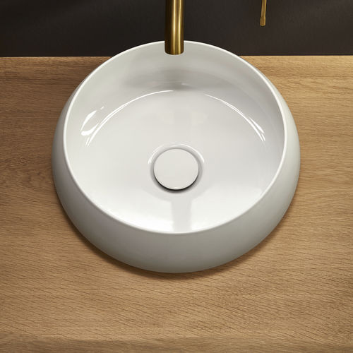 Lavabo da appoggio - BetteCraft shell - Bette GmbH & Co. KG - in metallo smaltato / rotondo / senza foro