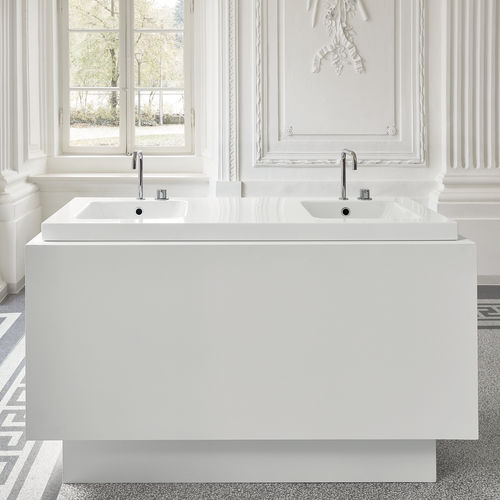 Lavabo autoportante - BetteOne - Bette GmbH & Co. KG - in metallo smaltato / doppio / rettangolare