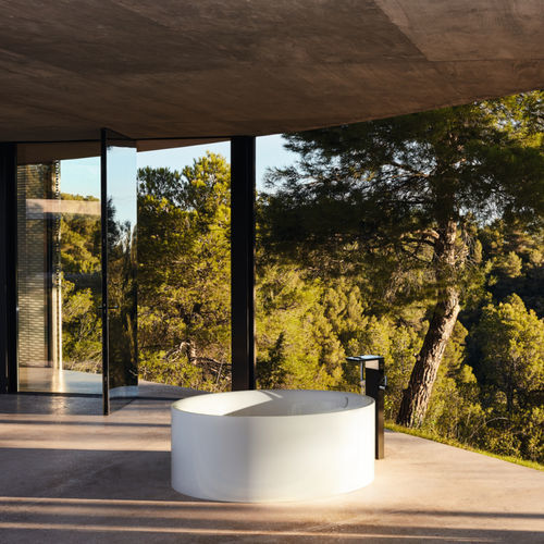 Vasca da bagno ovale - BettePond Silhouette - Bette GmbH & Co. KG - da appoggio / per ambiente abitativo / in titanio