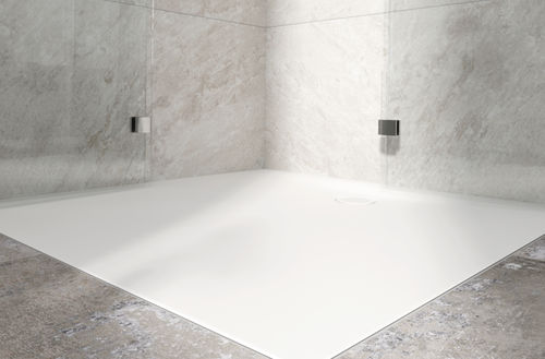 Piatto doccia quadrato - BetteFlat - Bette GmbH & Co. KG - da appoggio / in titanio / antiscivolo